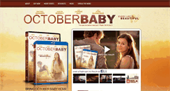 Desktop Screenshot of octoberbabymovie.net