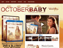 Tablet Screenshot of octoberbabymovie.net